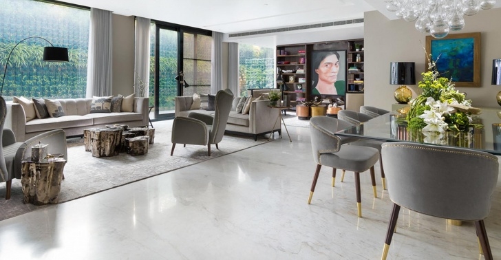 Residential Project Stylish Living Room Decorating Project