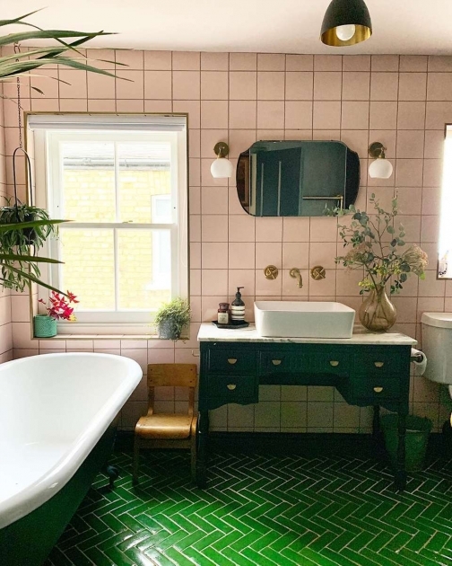 Alluring Bathroom Design Green Photo