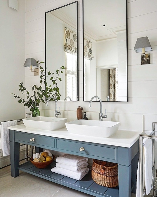 Alluring Bathroom Mirror Ideas For Double Vanity Picture