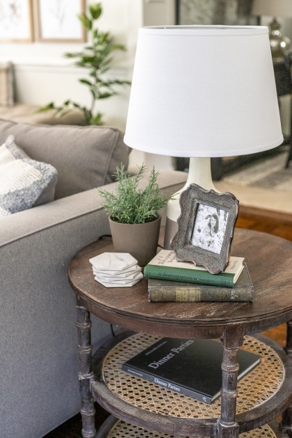 Alluring Living Room Design End Tables Image