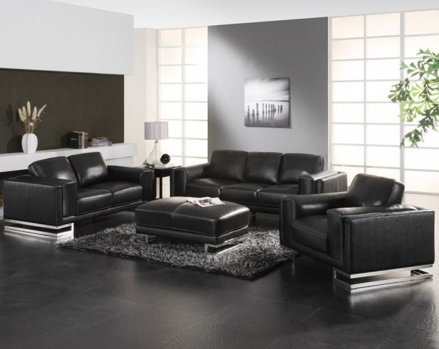 Alluring Living Room Ideas Black Sofa Pic