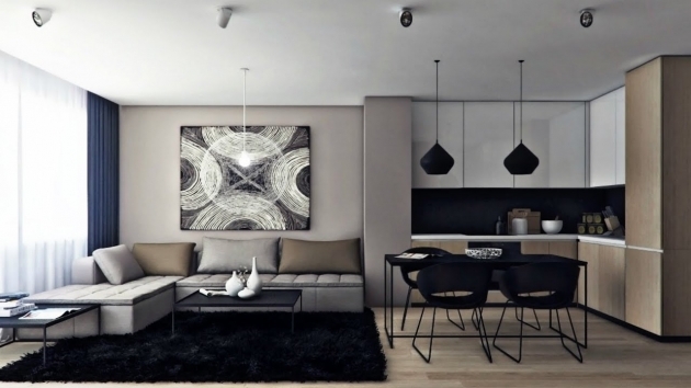 Alluring Modern Kitchen Living Room Ideas Image