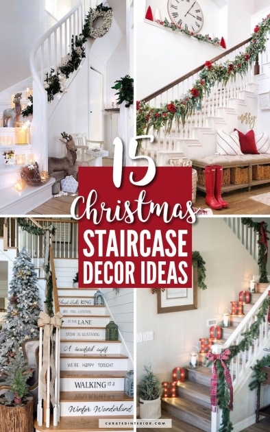 Alluring Stairs Christmas Decor Ideas Photo