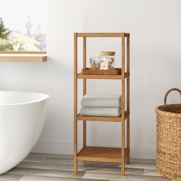 Amazing Bathroom Shelf Design Pic