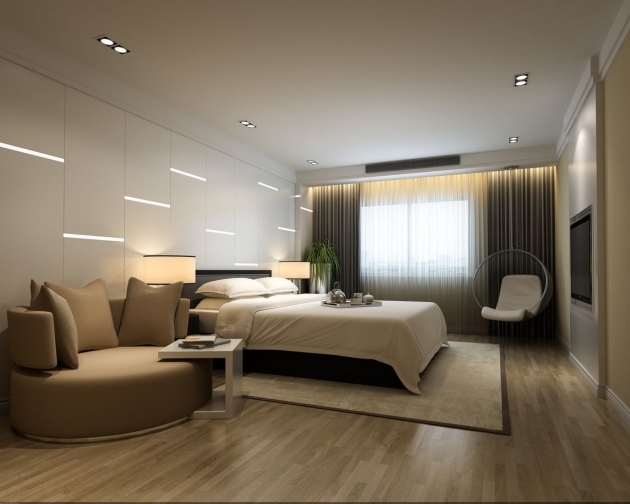 Amazing Bedroom Design With Sofa Photo