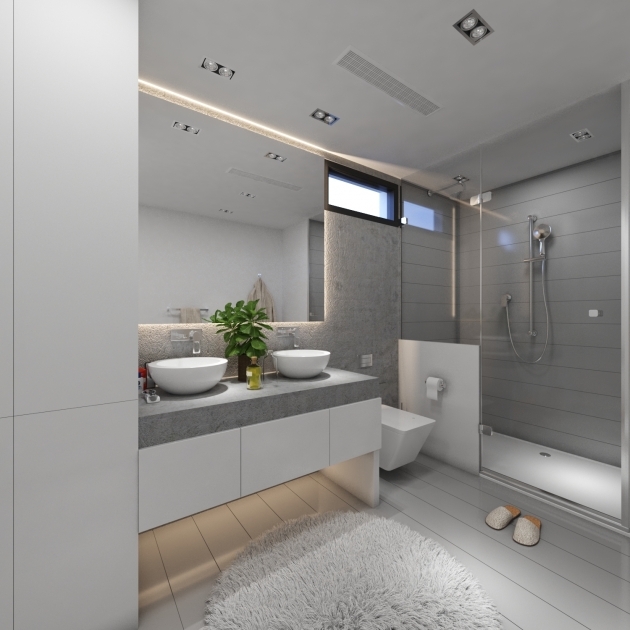 Amazing Grey Bathroom Modern Photo