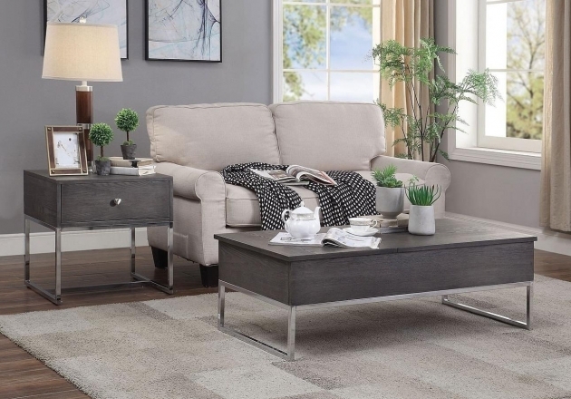 Amazing Grey Oak Living Room Furniture Photo