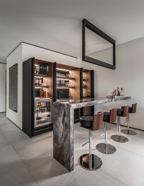 Amazing Modern Living Room Bar Image