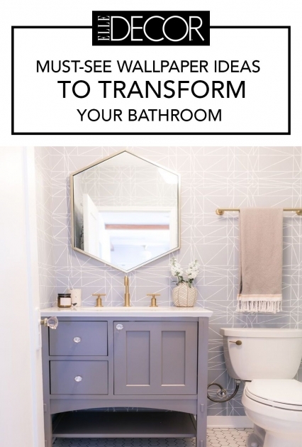 Awesome Bathroom Wallpaper Ideas Pic