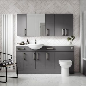 Grey Gloss Bathroom Furniture