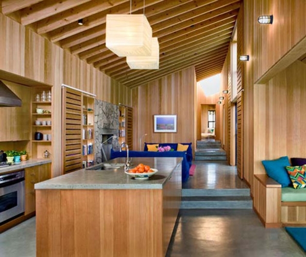 Awesome Kitchen Wood Interior Pic