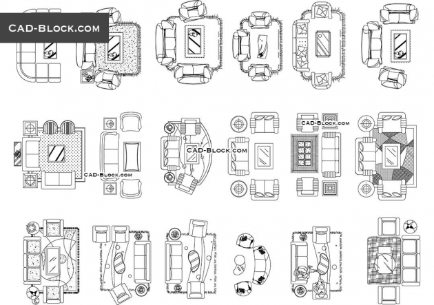 Awesome Living Room Dwg Image