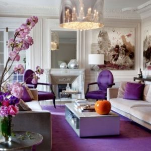 Purple Living Room Decor