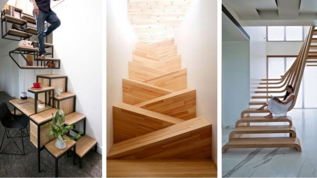 Awesome Stairs Almirah Design Photo