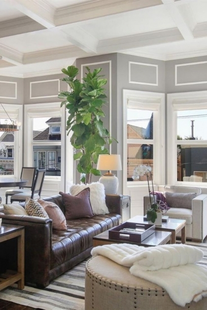 Best Leather Living Room Ideas Photo