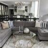 Living Room Decor Gray Sofa