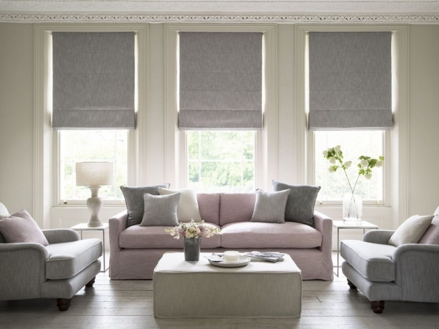 Best Modern Living Room Blinds Pic