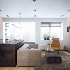 Kitchen Island Behind Sofa