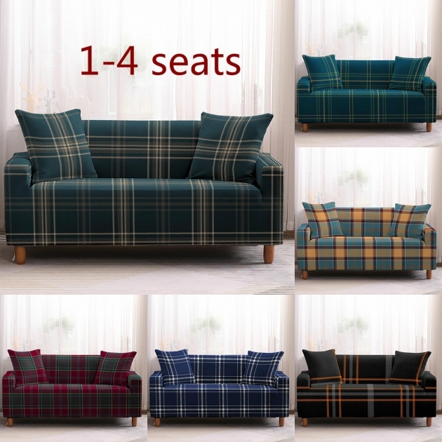 Fantastic Plaid Couches Living Room Furniture Photo