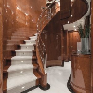 Yacht Interior Stairs