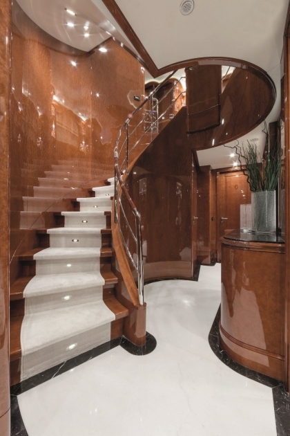 Fantastic Yacht Interior Stairs Picture