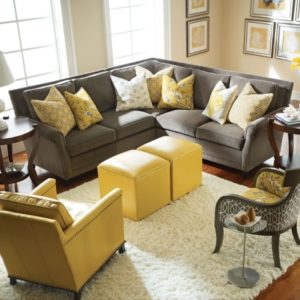 Yellow And Grey Decor Living Room