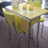 Yellow Retro Kitchen Table And Chairs
