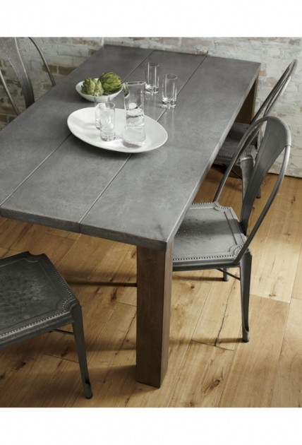 Fantastic Zinc Topped Kitchen Table Pic