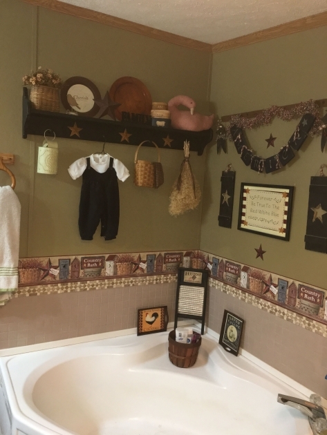 Fascinating Bathroom Primitive Decor Image