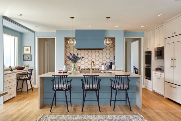 Fascinating Blue Kitchen Decor Pic