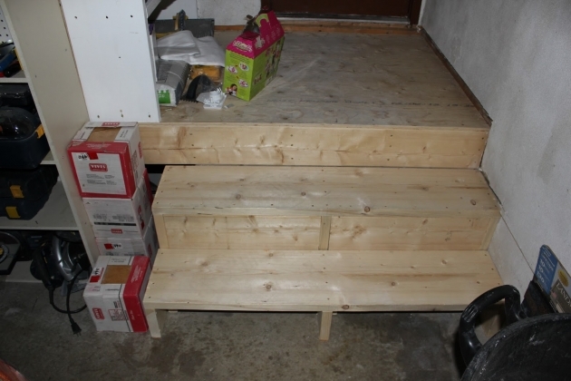 Fascinating Build Garage Stairs Landing Image