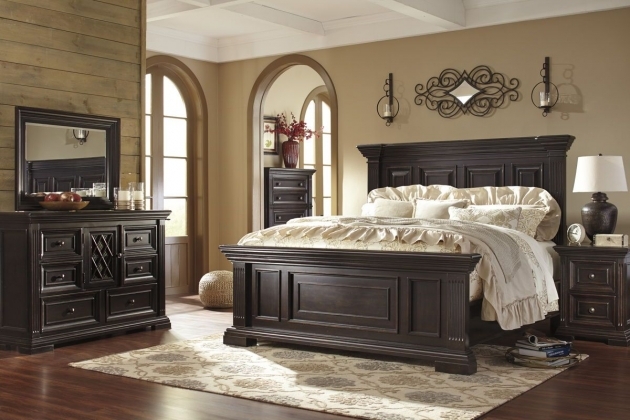 Fascinating Dark Wood Bedroom Furniture Image