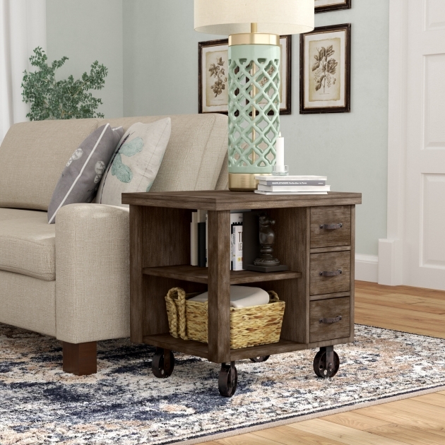 Fascinating Living Room Design End Tables Pic