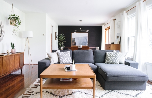 Fascinating Living Room Sofa Not Against Wall Photo