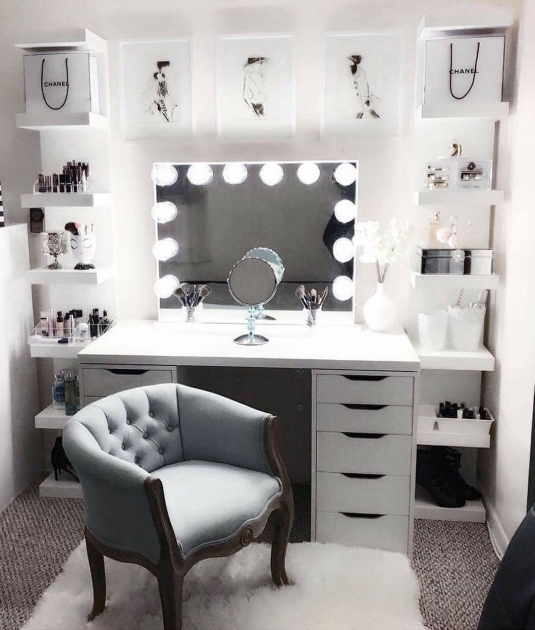 Fascinating Living Room Vanity Table Picture