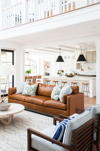 Fascinating Open Plan Living Room Sofa Image