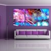 Purple Wall Decor Living Room