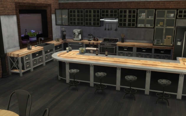 Fascinating Sims 4 Kitchen Modern Picture
