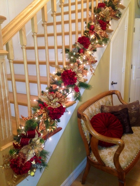 Fascinating Stairs Table Xmas Picture