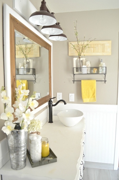 Good Bathroom Yellow Decor Photo