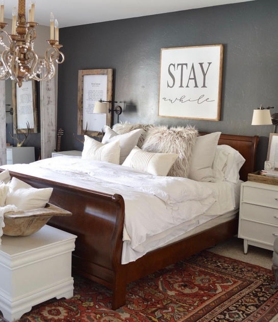 Good Bedroom Decor Dark Furniture Image