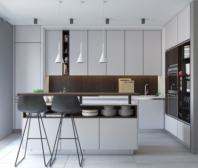 Good Contemporary Kitchen Interior Design Pic