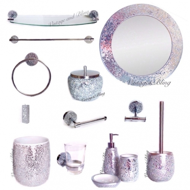 Good Glitter Bathroom Sets Photo