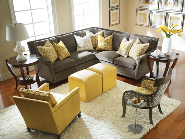 Good Yellow And Gray Living Room Ideas Photo