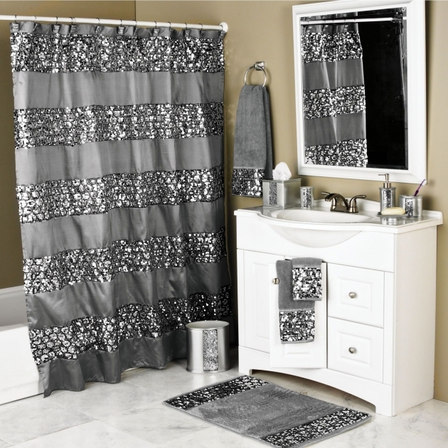 Gorgeous Bathroom Curtains And Shower Curtain Sets Pic