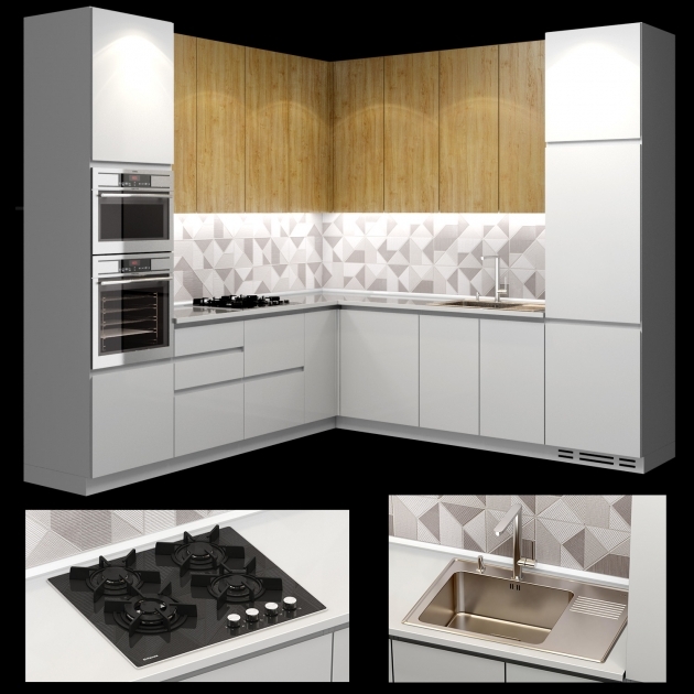 Gorgeous Corner Kitchen Modern Image