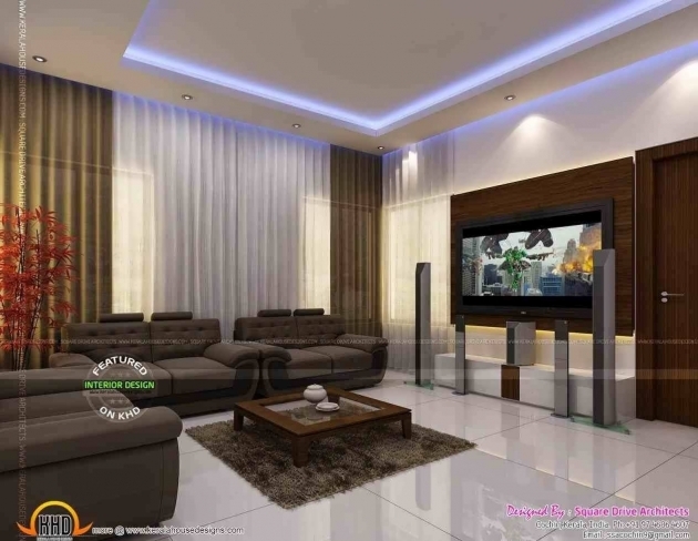 Gorgeous Kerala Style Living Room Interior Image