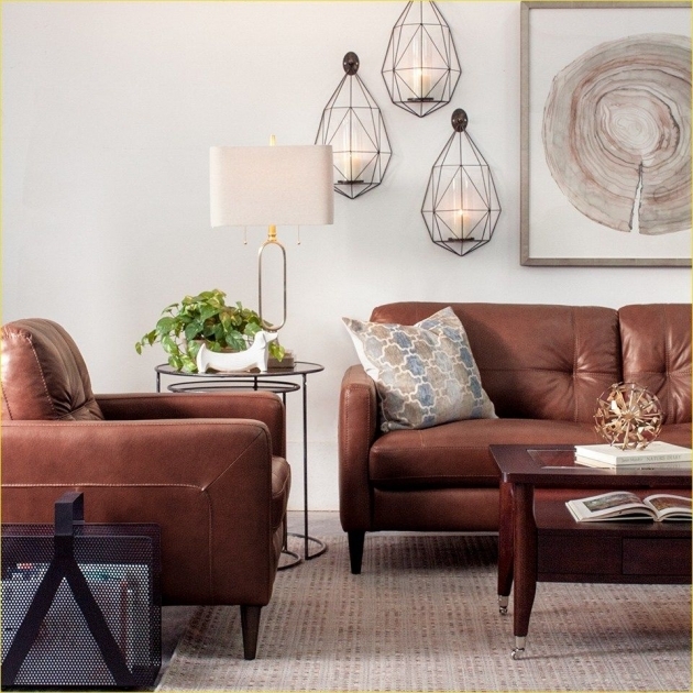 Gorgeous Leather Living Room Ideas Photo