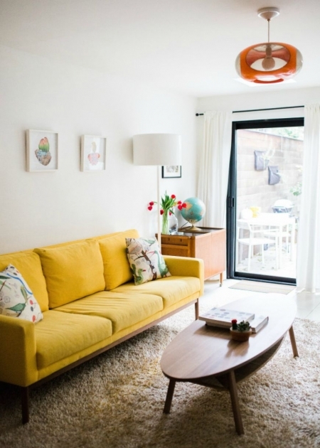 Gorgeous Living Room Yellow Photo