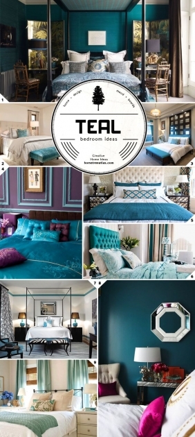 Gorgeous Teal Decor Bedroom Picture